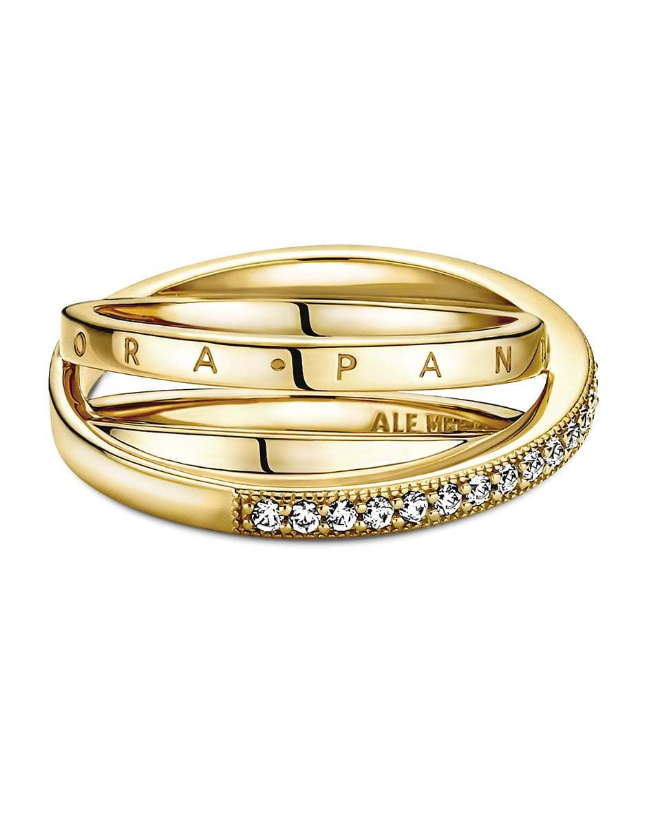 Anillo de moño diamante pavé 2