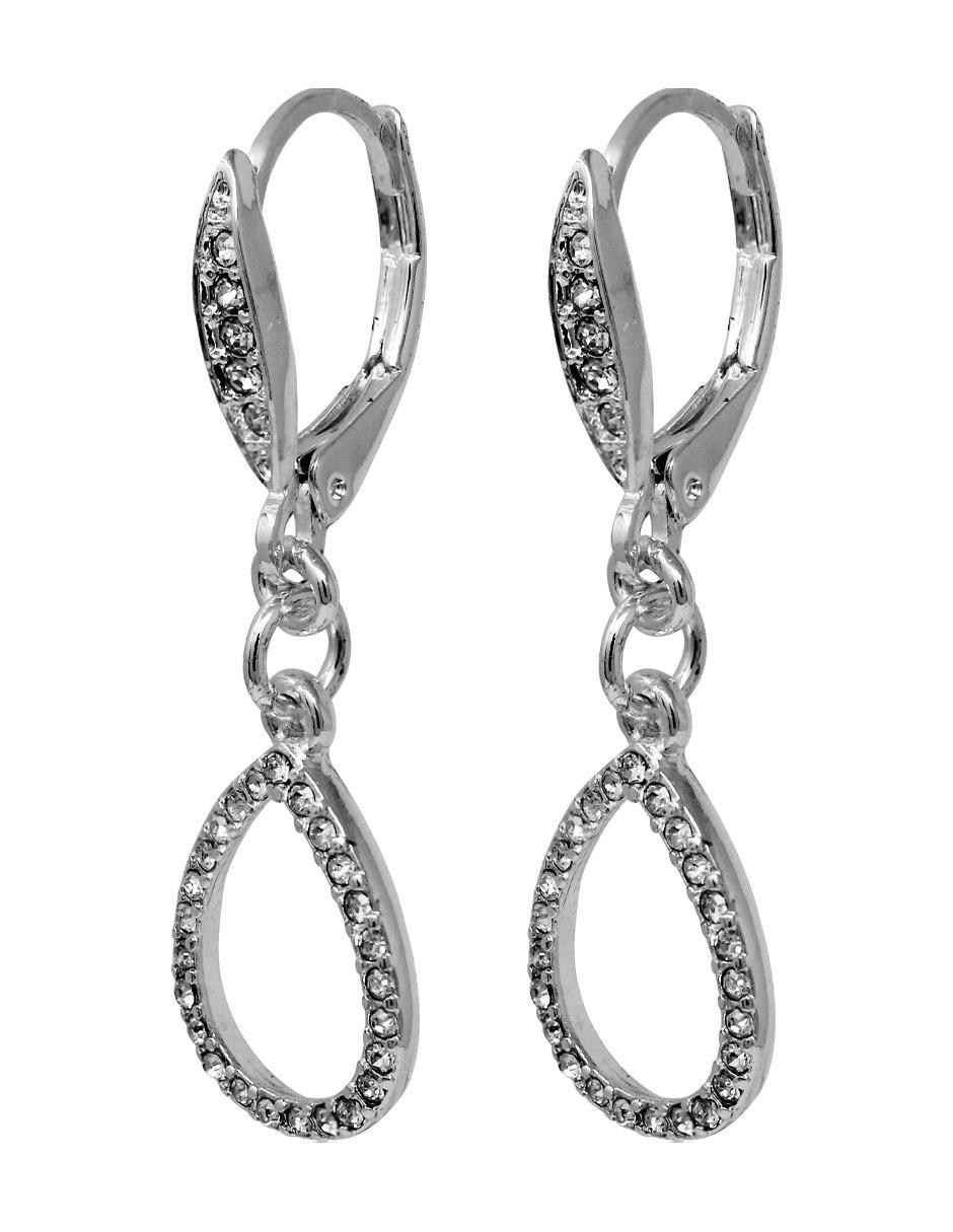 Aretes con acabado brillante cristal 2