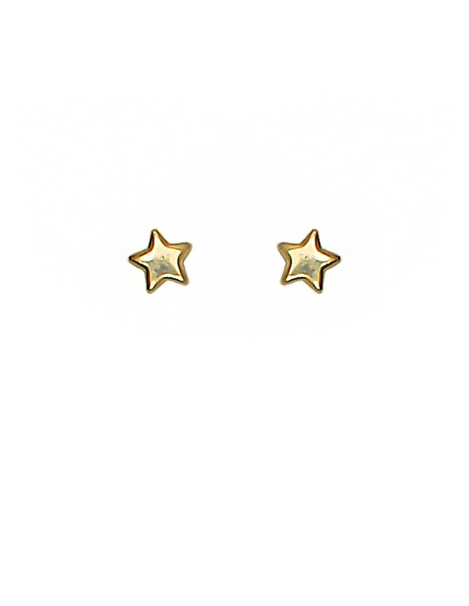 Broqueles de oro con acabado brillante 1