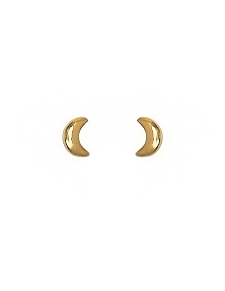 Broqueles de oro con acabado brillante