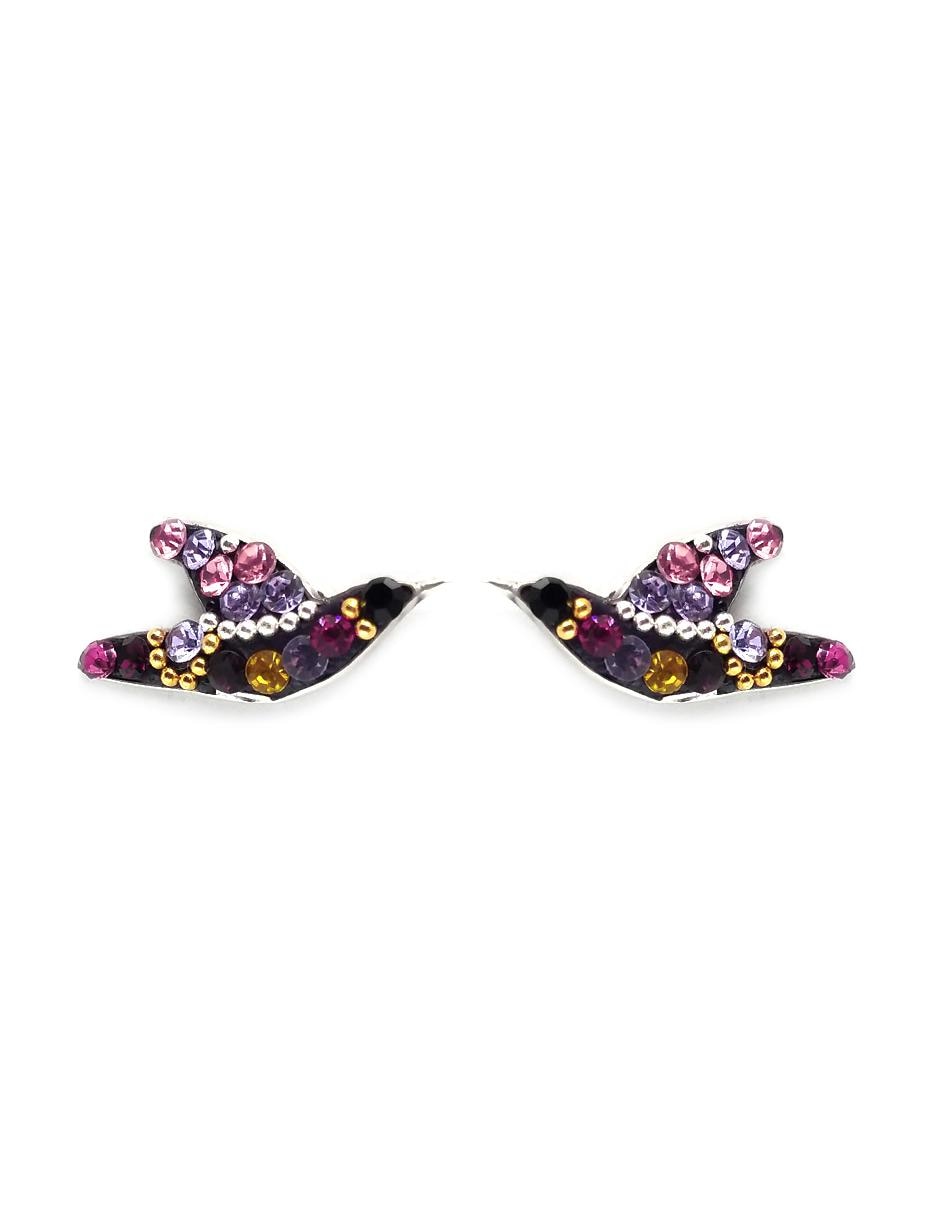 Set aretes y collar de plata P 925 cristal 8