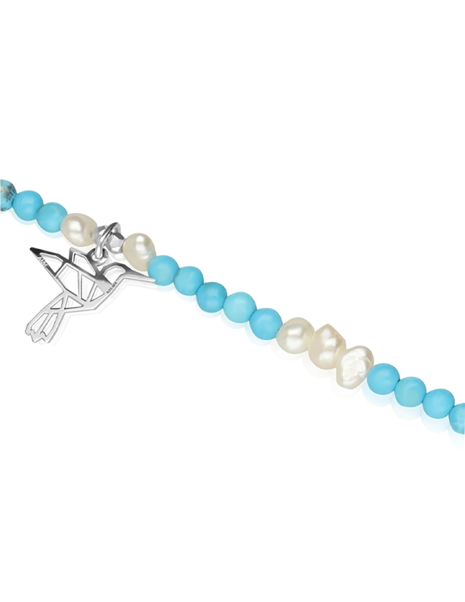 Pulsera de plata con acabado lustre 2