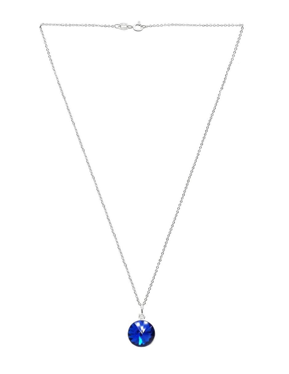 Set aretes y collar de plata P 925 cristal 4