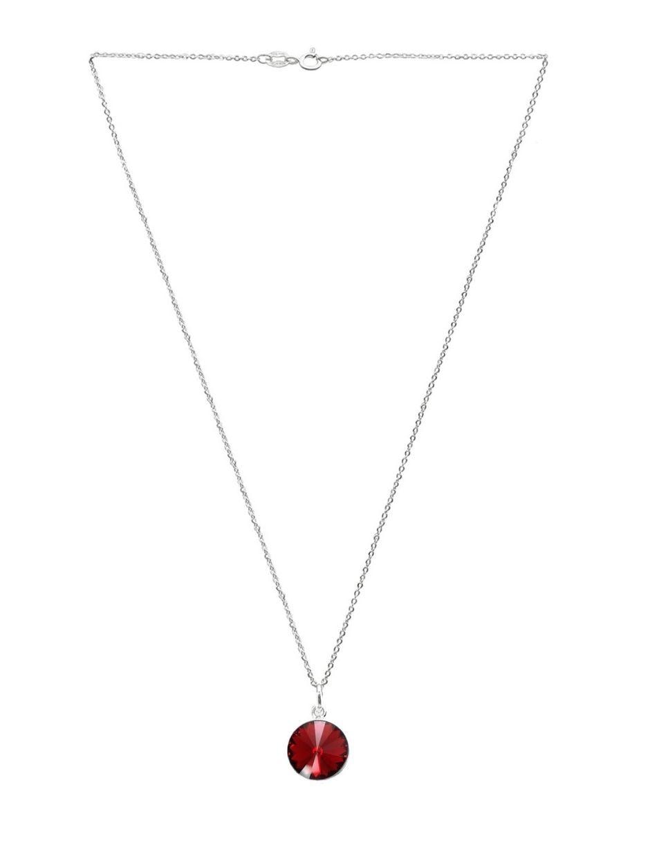 Set aretes y collar de plata P 925 cristal 4