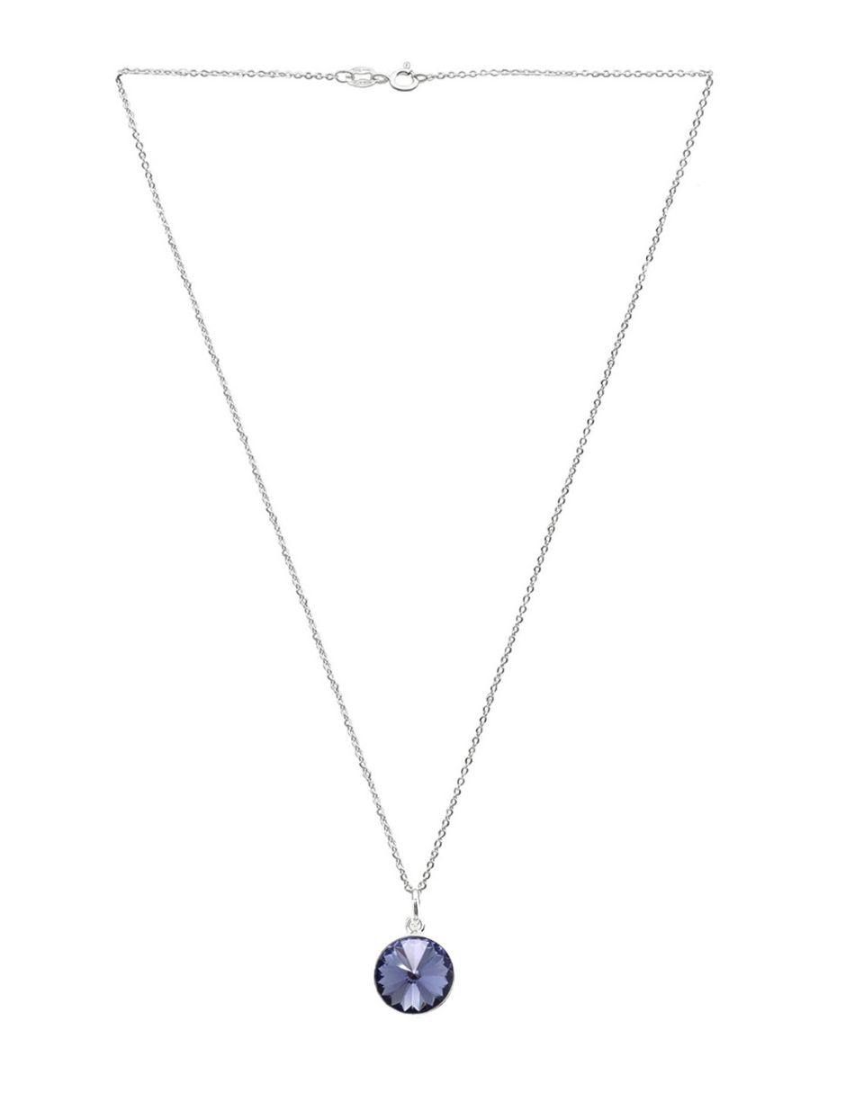 Set aretes y collar de plata P 925 cristal 4