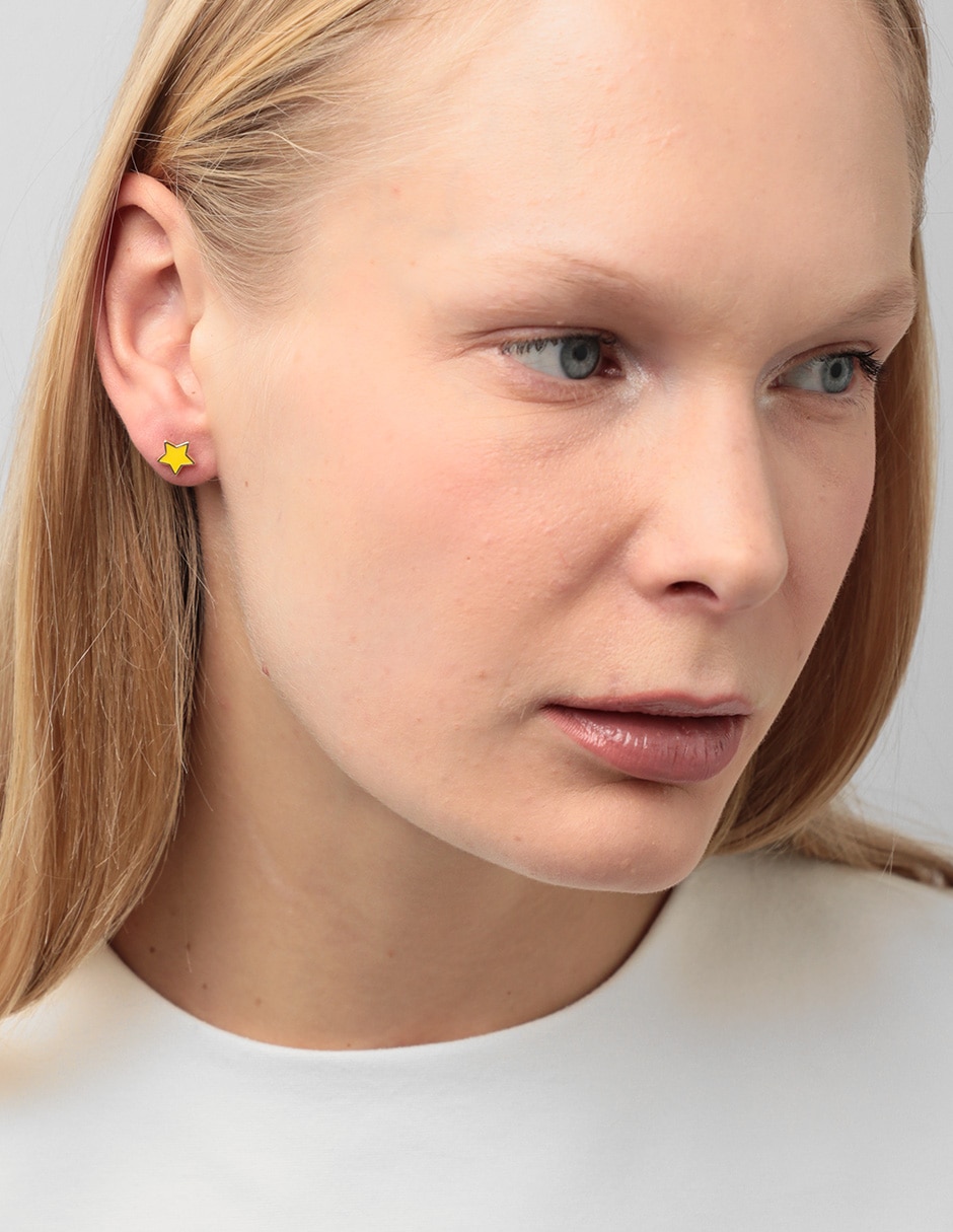 ARETES ADINAS JEWE, UNITALLA, AMARILLO