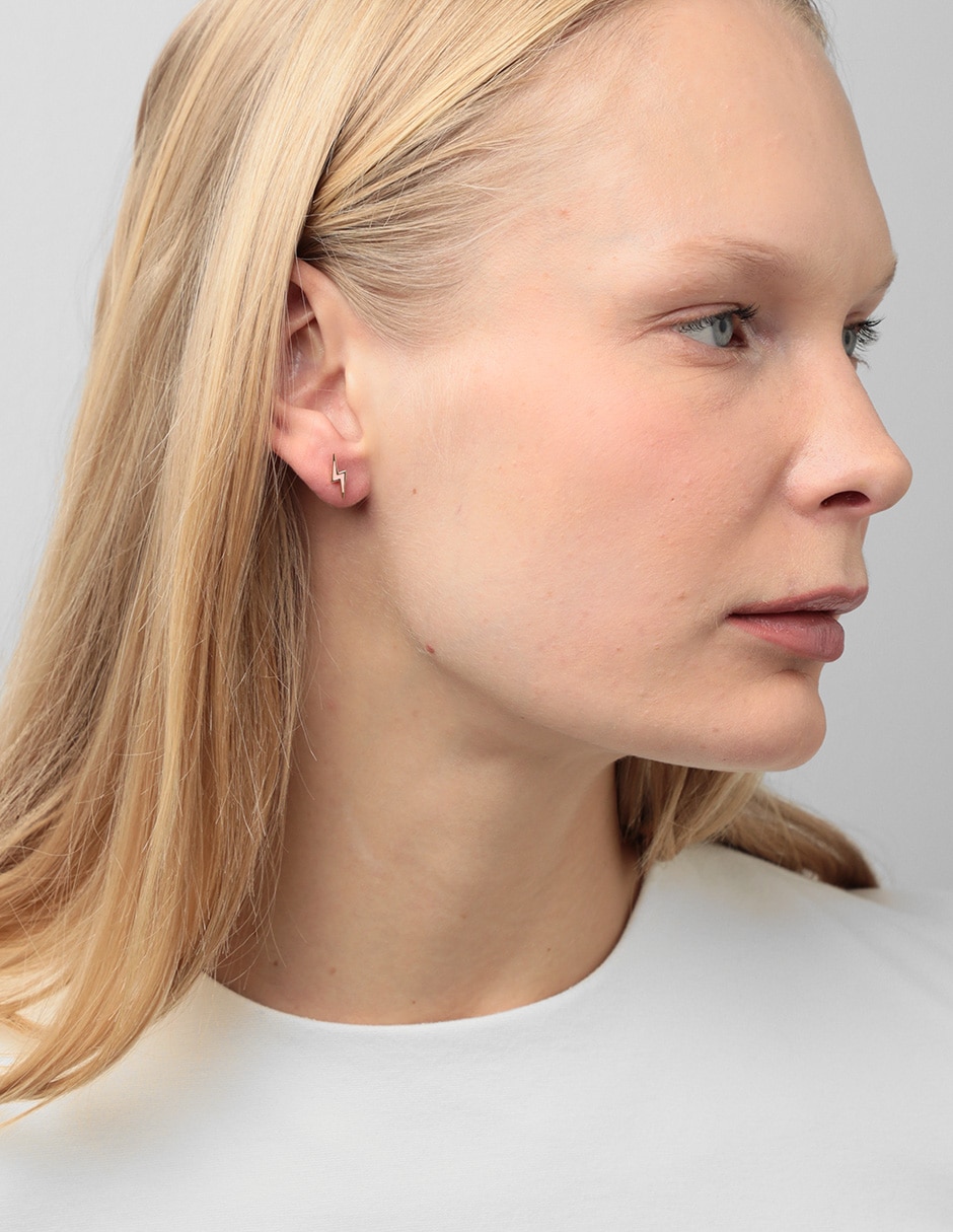 ARETES ADINAS JE, UNITALLA, ROSA CLARO