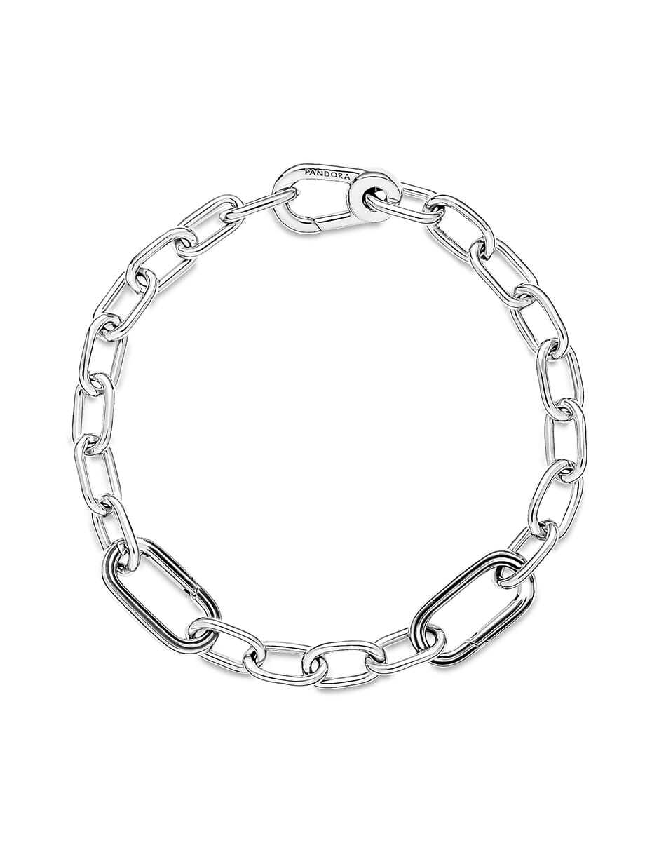 Brazalete de plata con acabado pulido 3