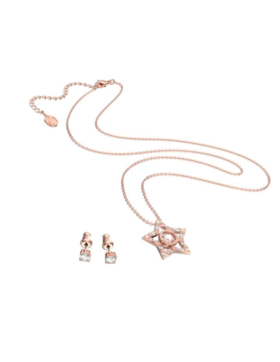 Collar con dije y Aretes FW swarovski 2
