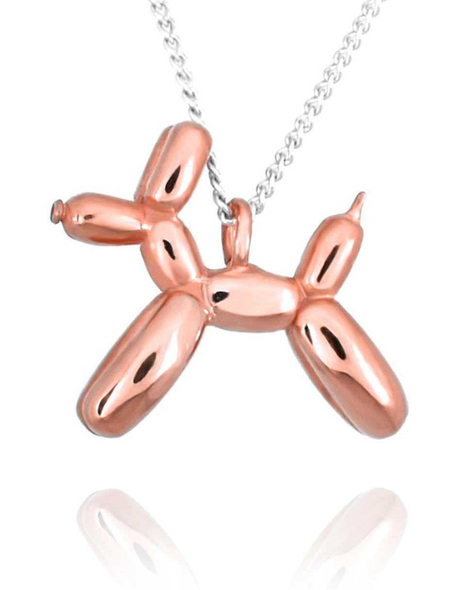 Dije de perro de plata