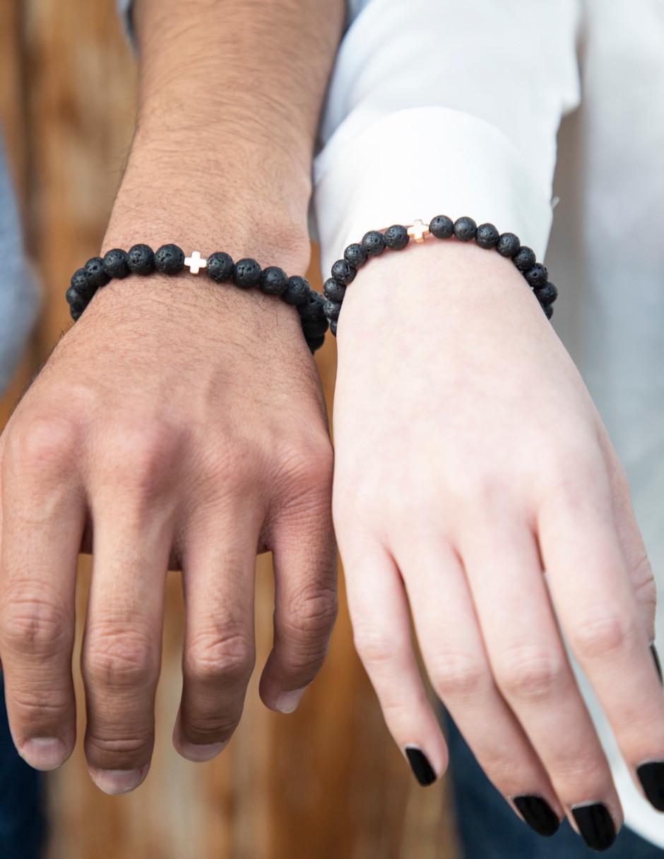 Set pulsera con acabado mate 5