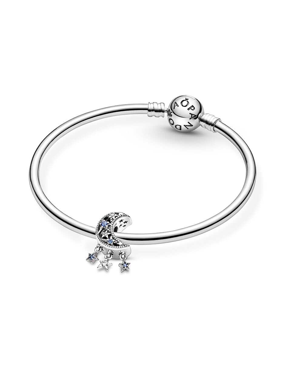 Charm de luna de plata P 925 zirconia cúbica 5