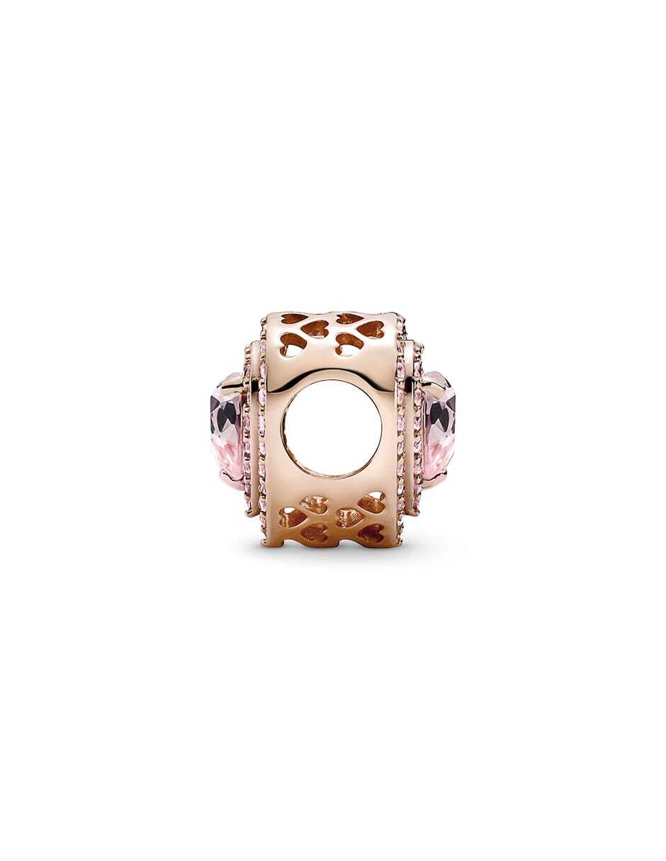 Colgante de corazón de plata zirconia cúbica 3
