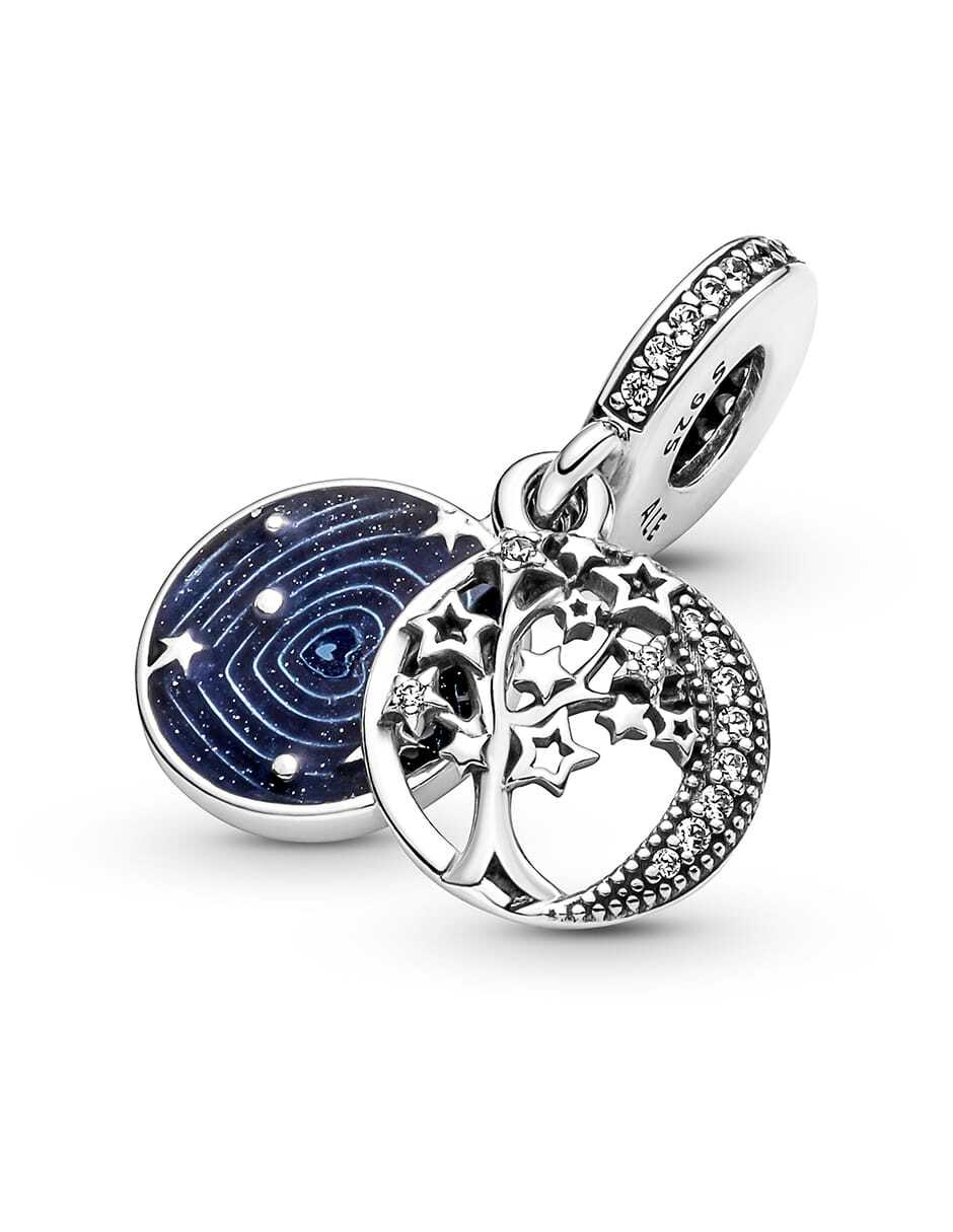 Charm de árbol de la vida de plata P 925 zirconia cúbica 4