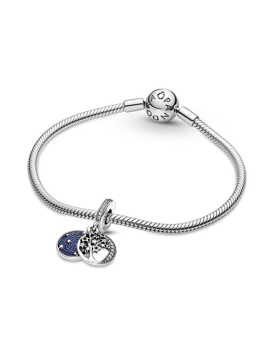 Charm de árbol de la vida de plata P 925 zirconia cúbica 5