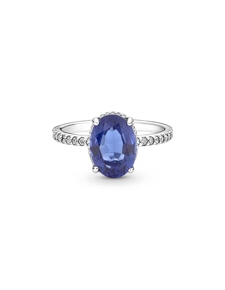 Anillo ovalado Timeless P 925 de plata zirconia cúbica pavé 2