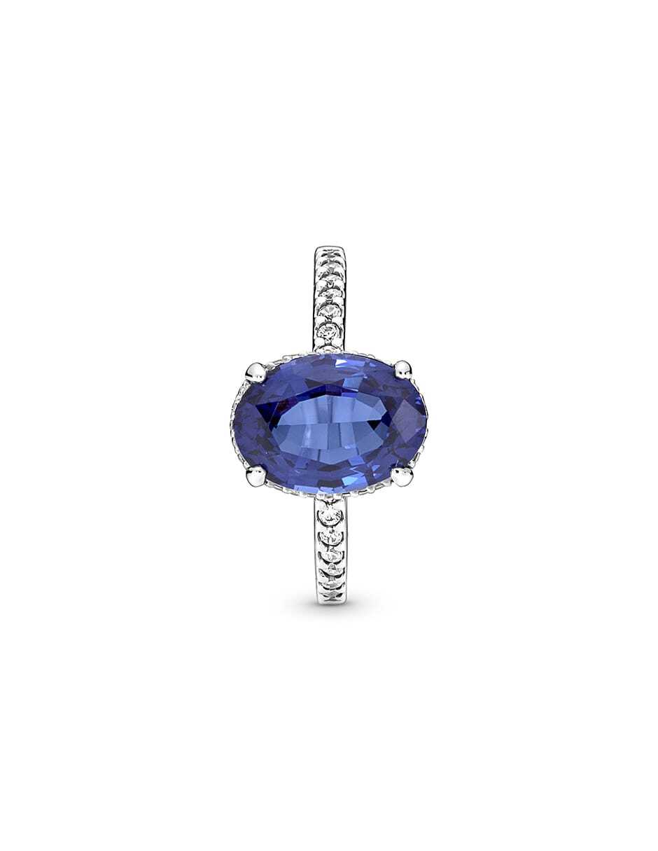 Anillo ovalado Timeless P 925 de plata zirconia cúbica pavé 3