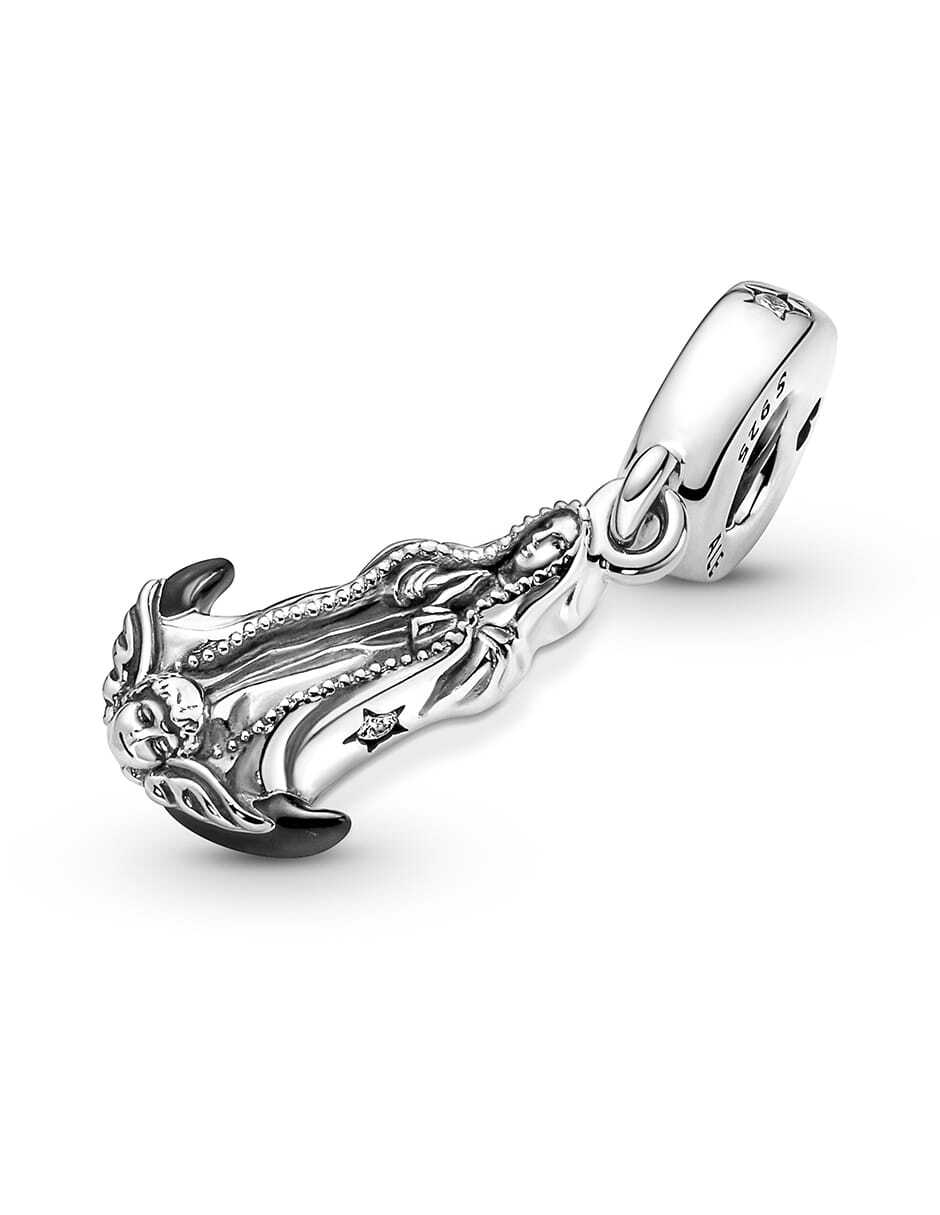Charm virgen de guadalupe de plata P 925 zirconia cúbica 4