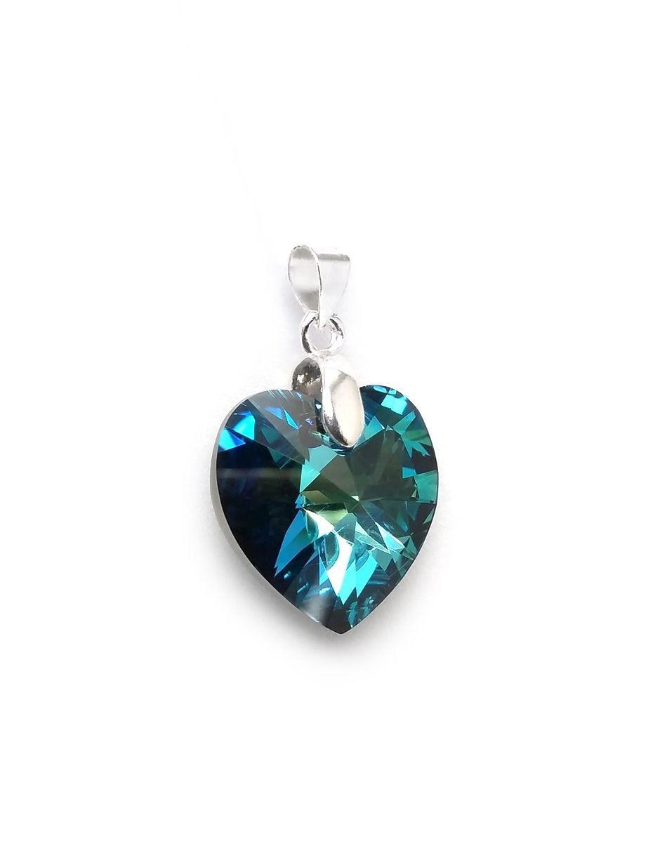 Set aretes y collar de plata P 925 3