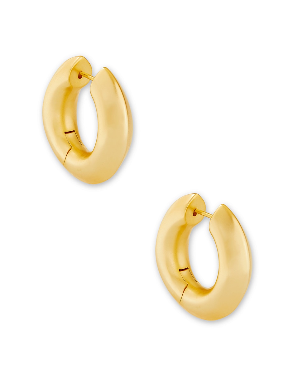 Aretes redondos Mikki con acabado brillante 1