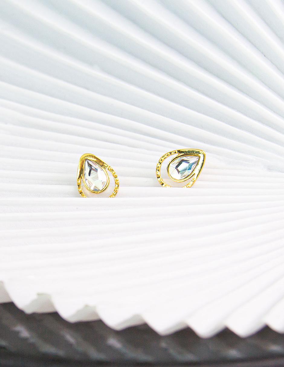 Broqueles con acabado brillante cristal 4