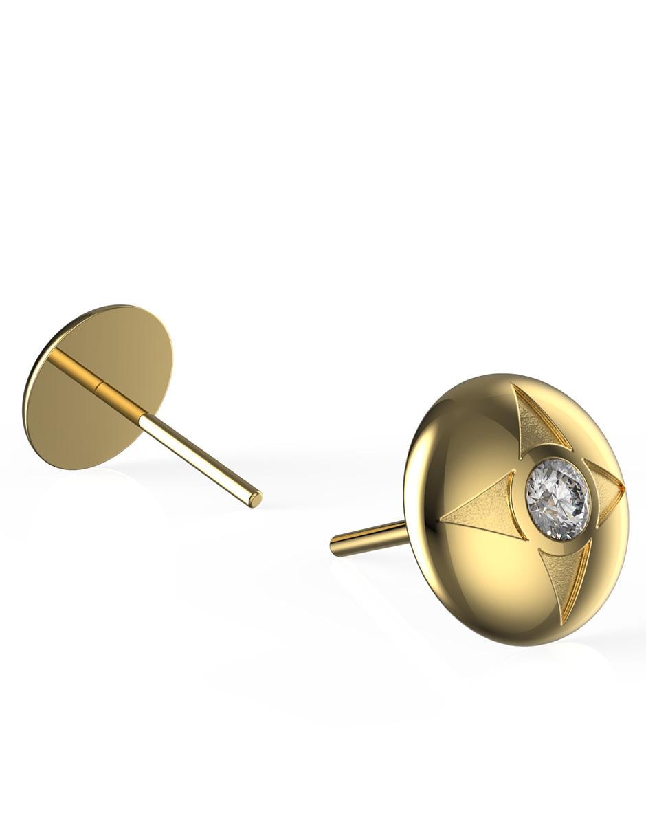 Broqueles con acabado brillante cristal 2