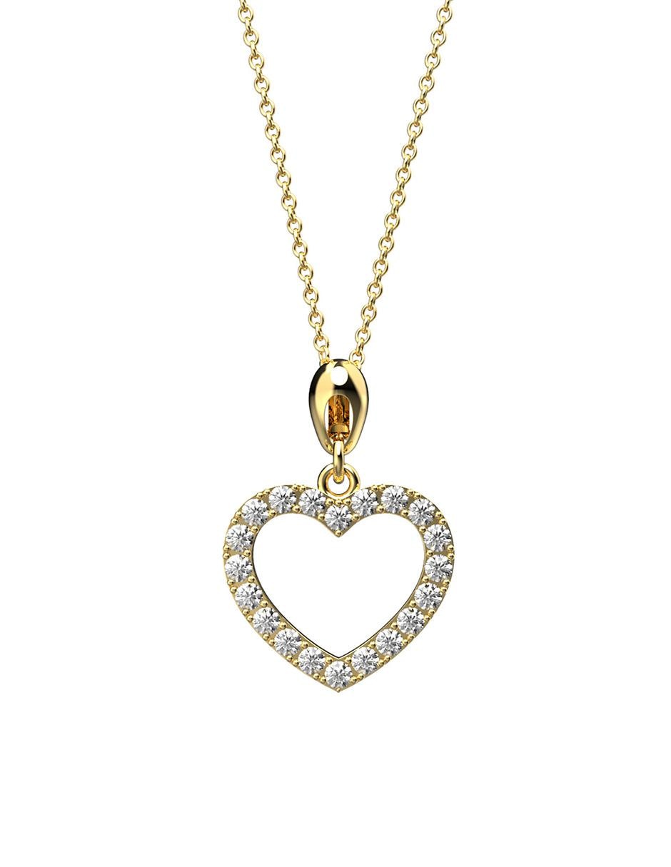 Colgante Y Dije de corazón cristal