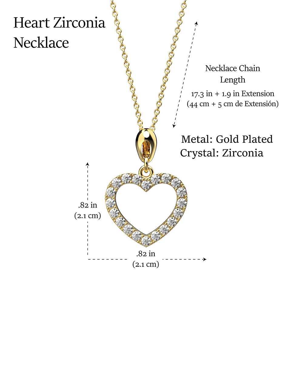 Colgante Y Dije de corazón cristal 3