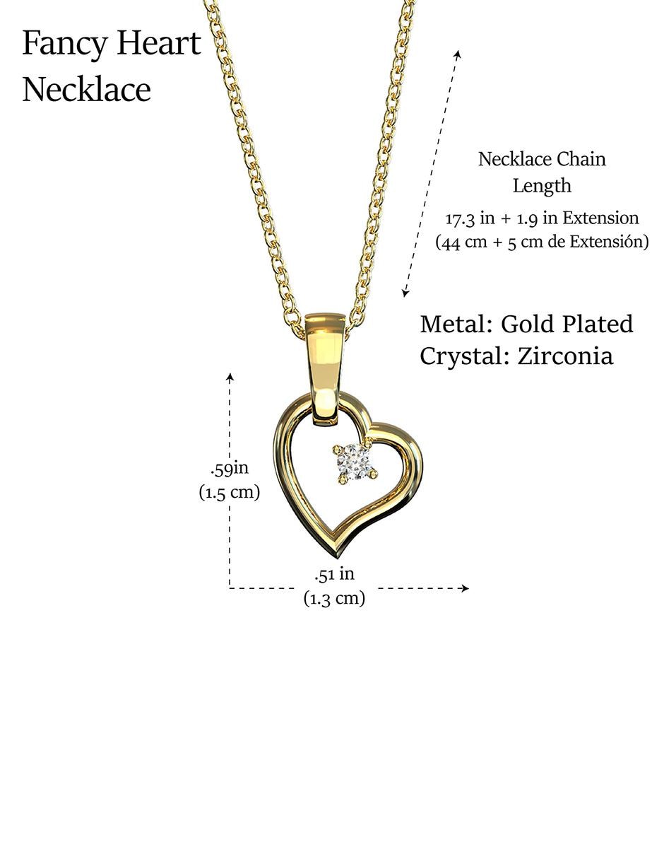 Colgante Y Dije de corazón cristal 3