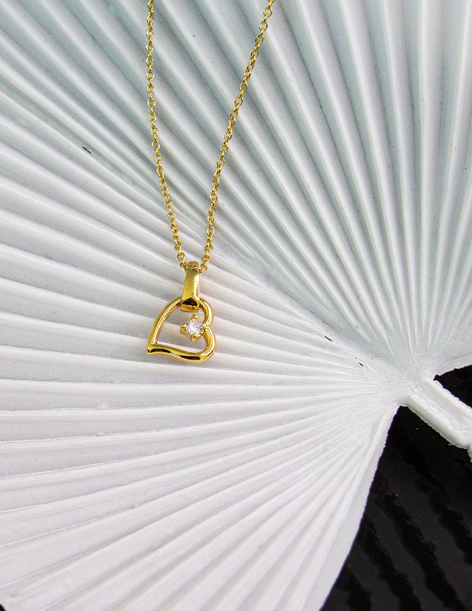 Colgante Y Dije de corazón cristal 4
