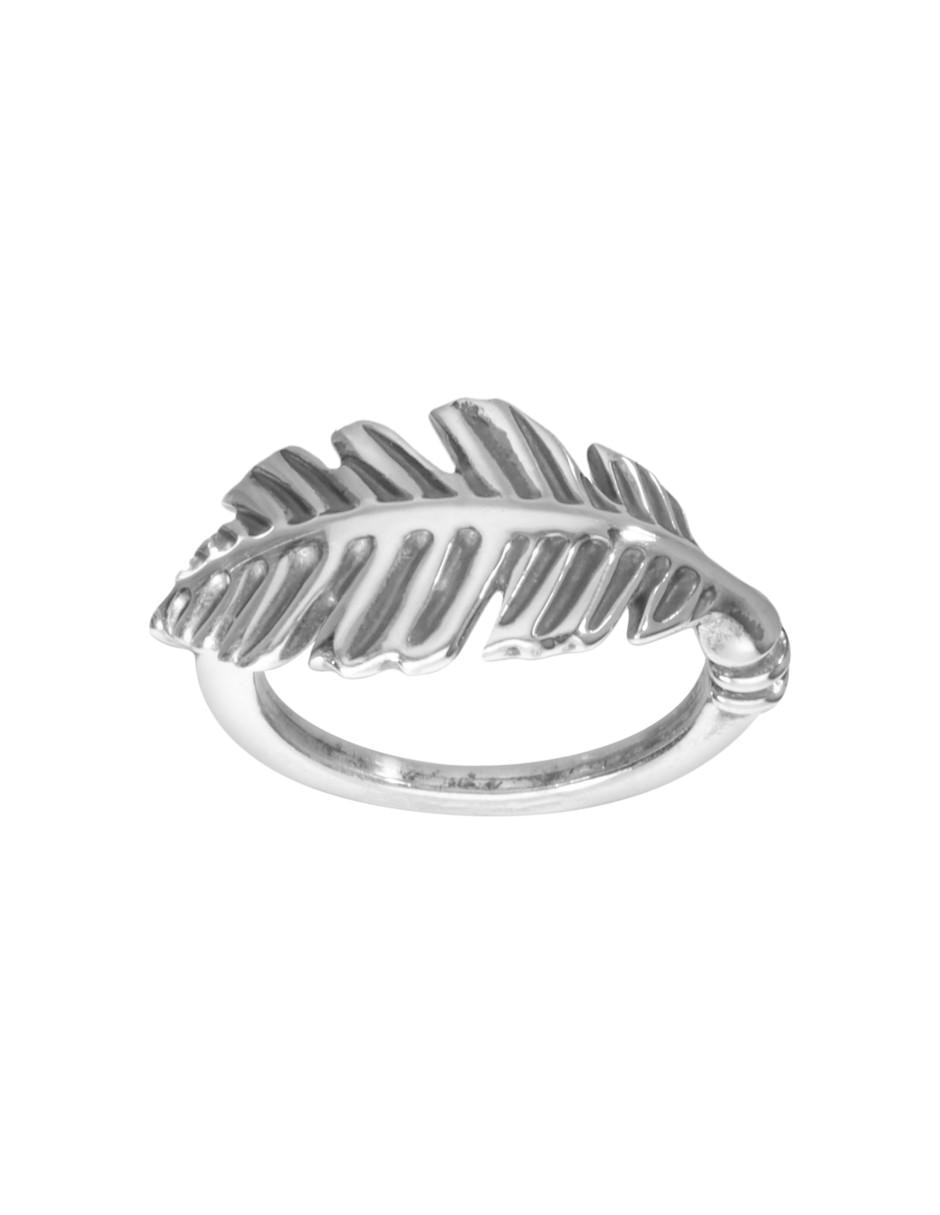 Anillo de hoja brillante