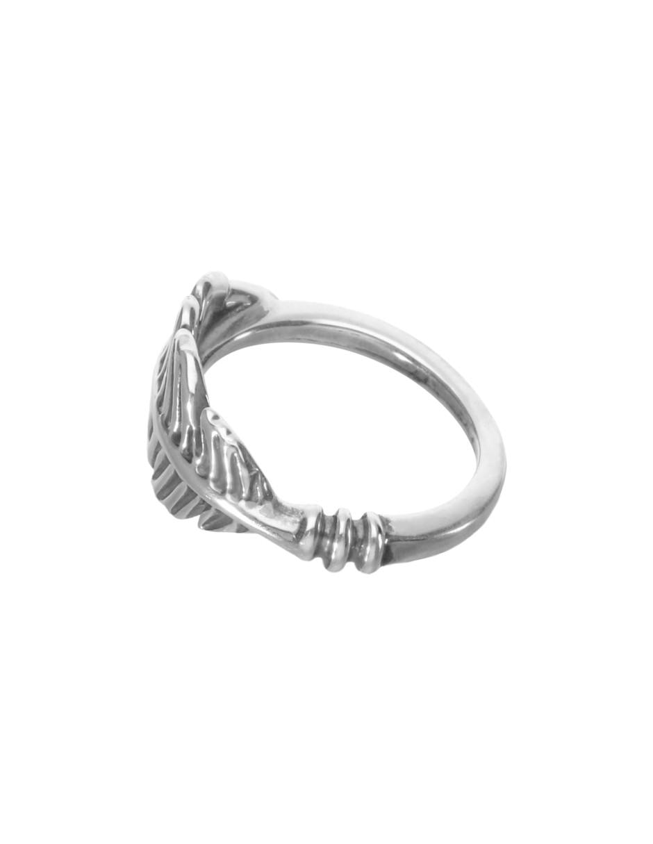 Anillo de hoja brillante
