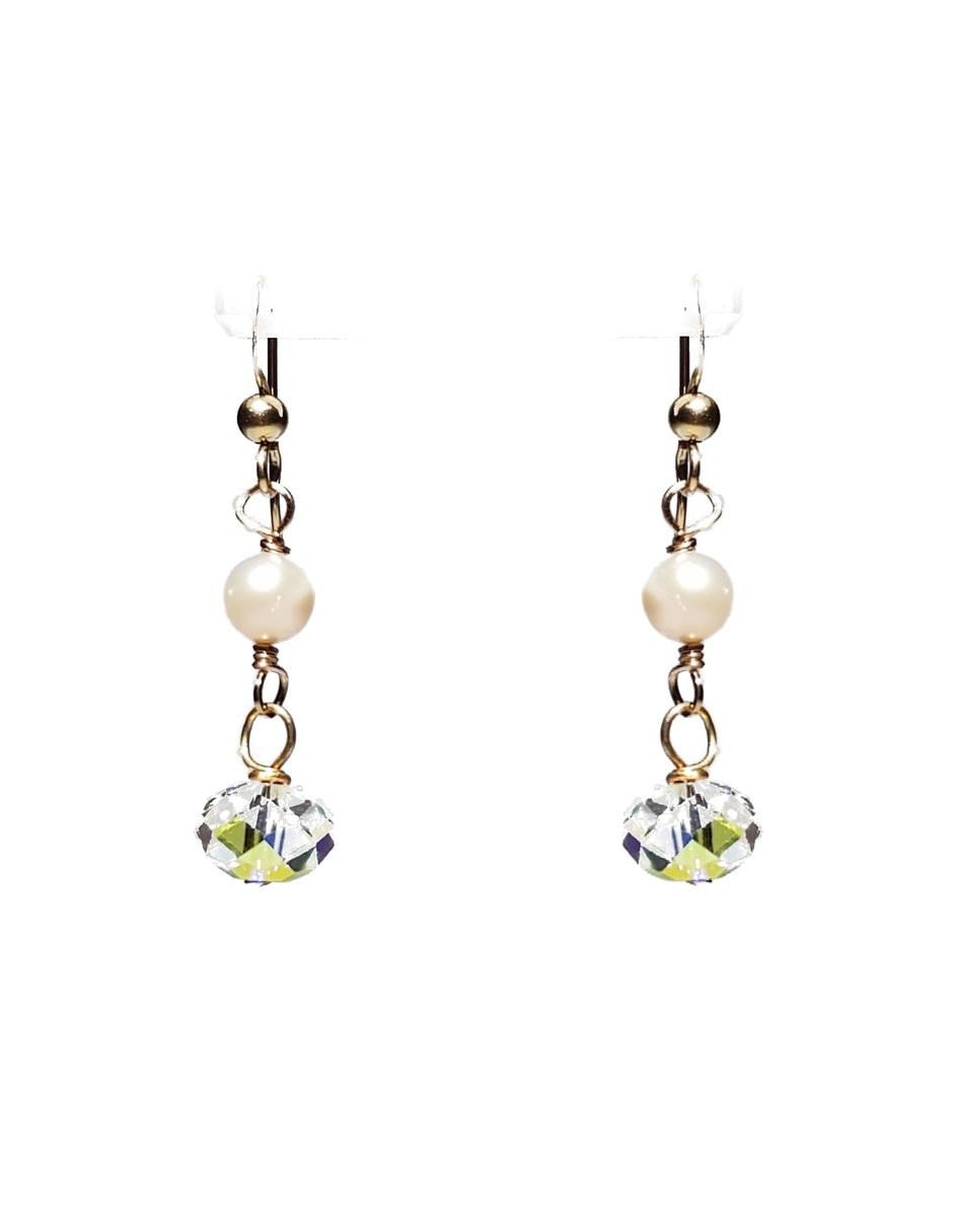 Aretes con acabado brillante swarovski