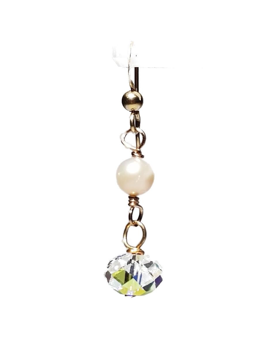 Aretes con acabado brillante swarovski 2