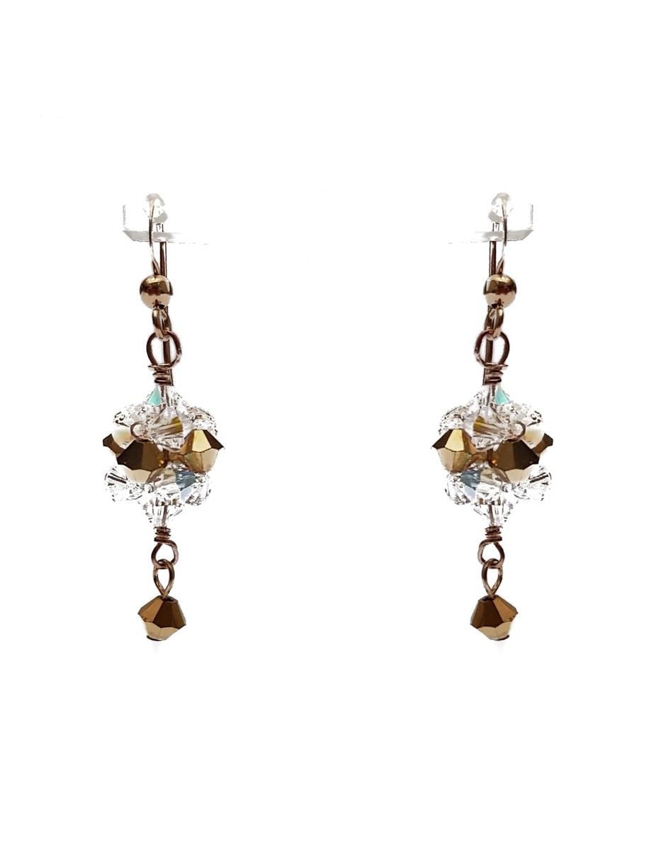 Aretes con acabado brillante swarovski