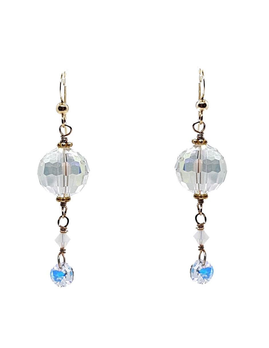 Aretes con acabado brillante swarovski