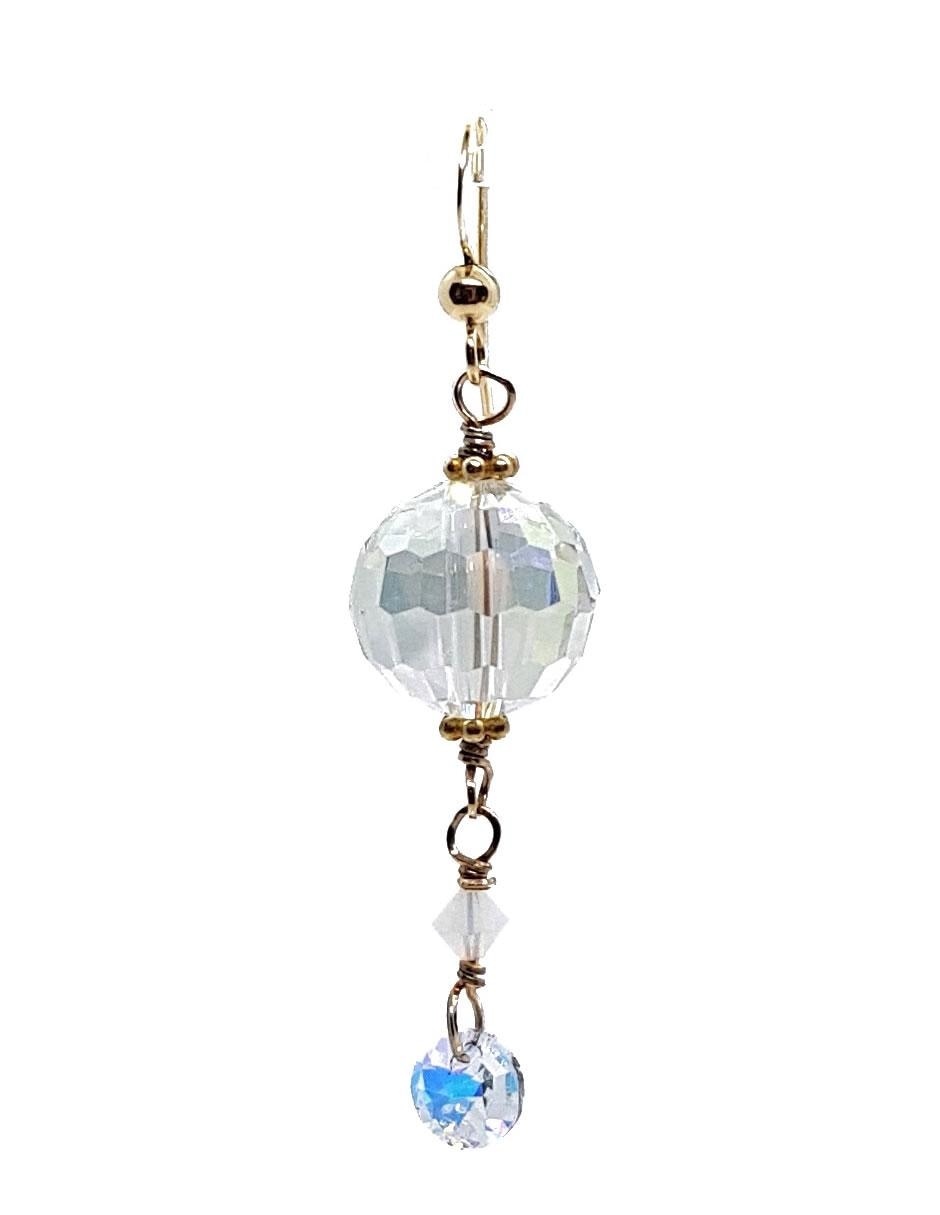Aretes con acabado brillante swarovski 2