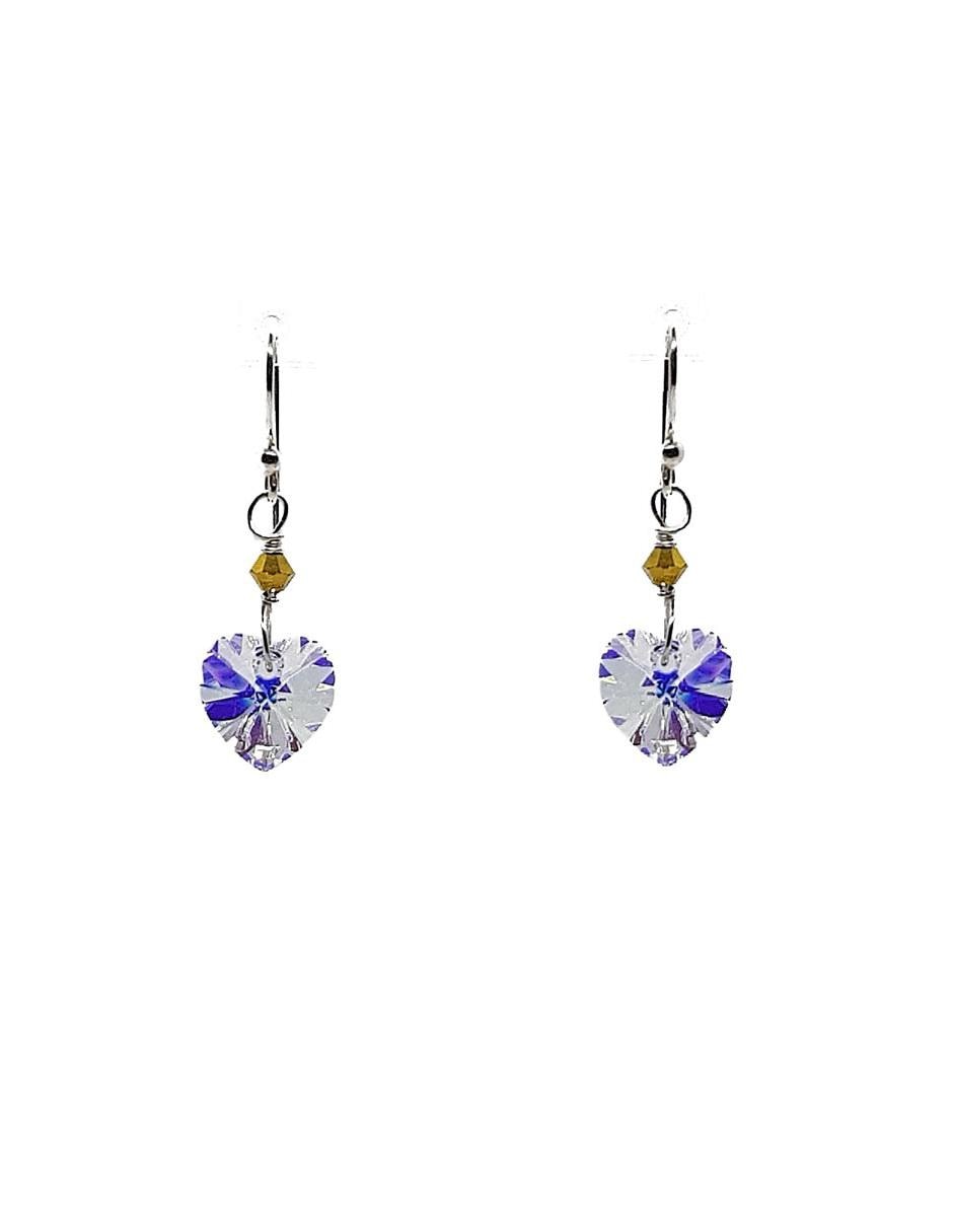 Aretes con acabado brillante swarovski