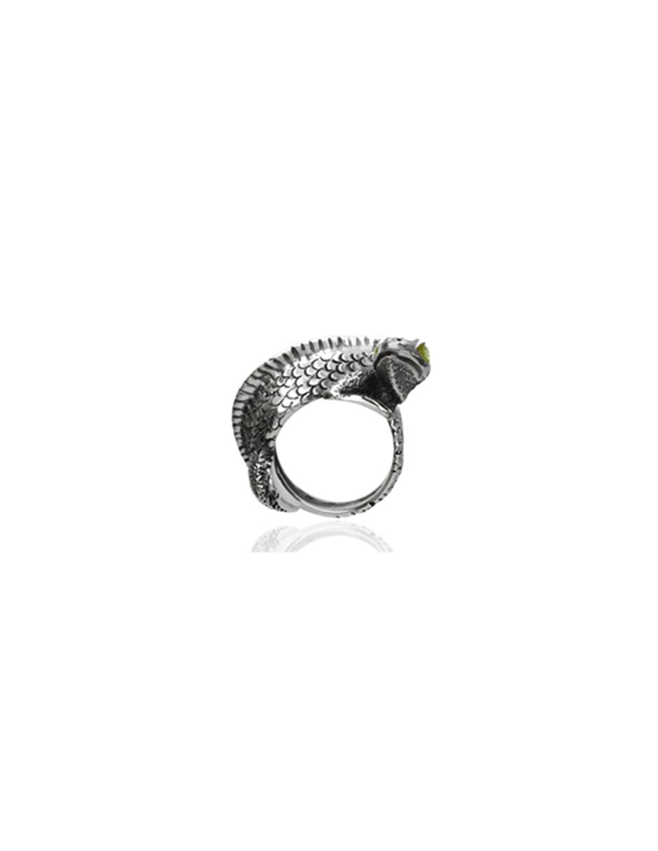 Anillo de serpiente peridoto brillante 1