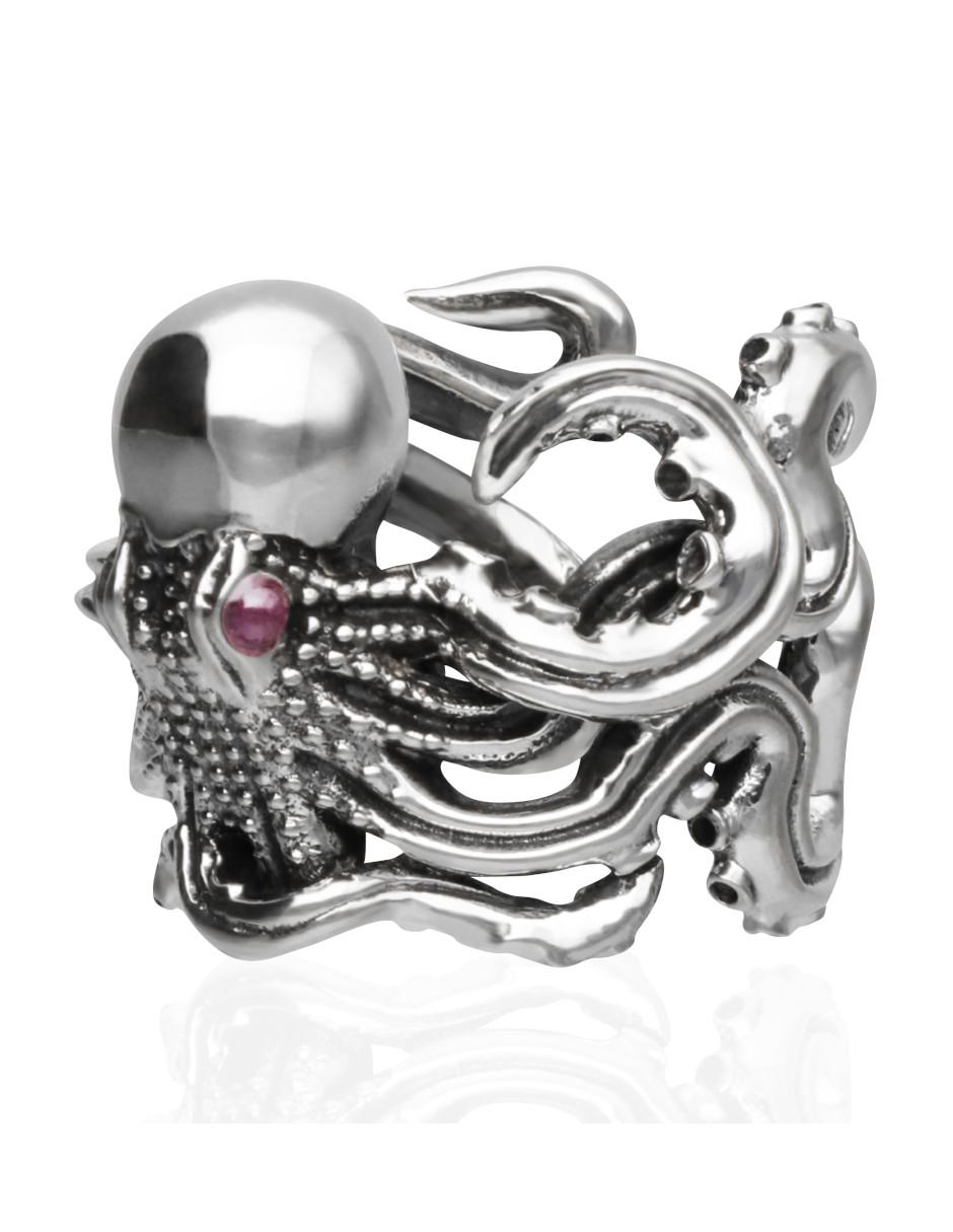 Anillo rubí brillante