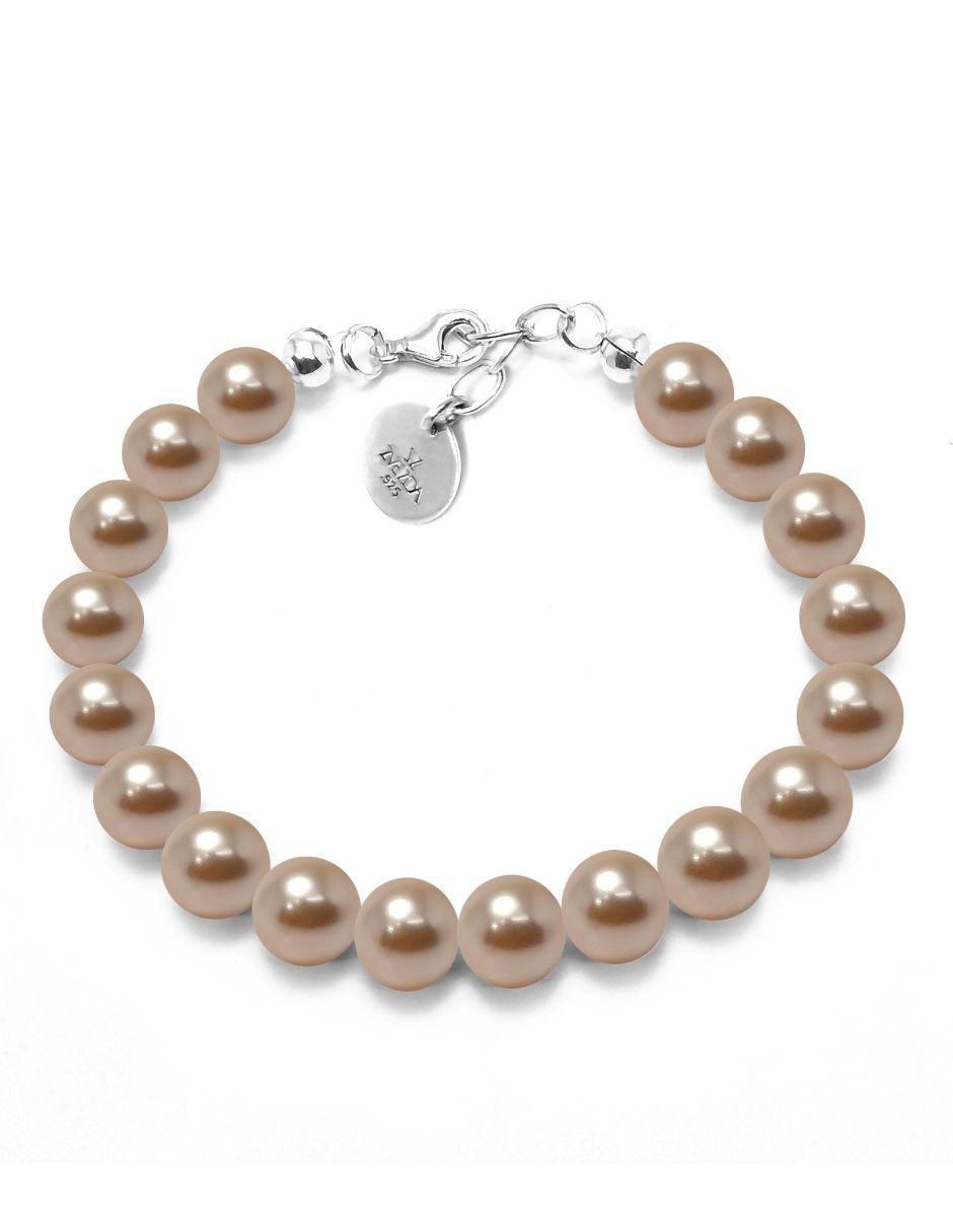 Pulsera de plata con perla