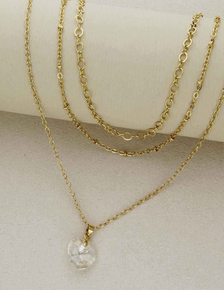 Dije de corazón cristal 3