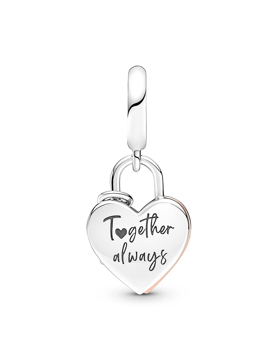 Charm de corazón moments de plata P 925 zirconia cúbica 4