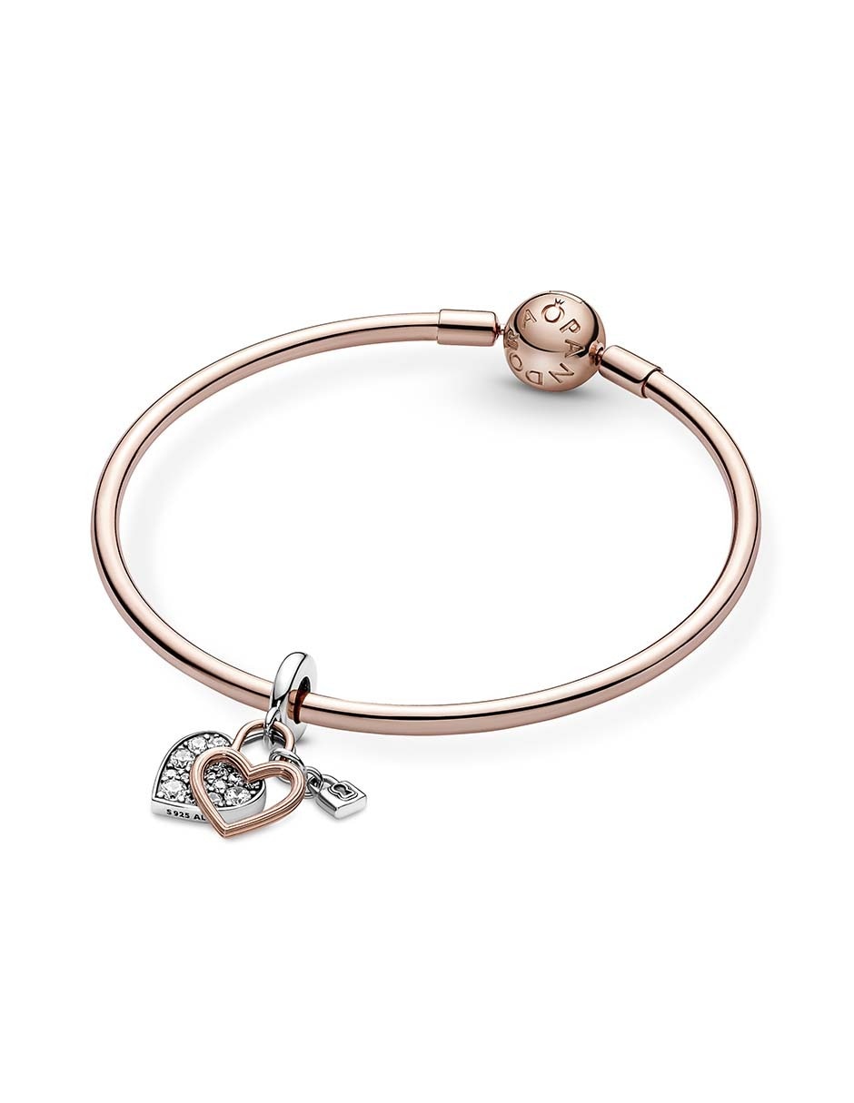 Charm de corazón moments de plata P 925 zirconia cúbica 7