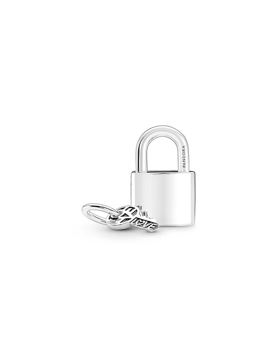 Charm de candado moments de plata P 925 zirconia cúbica 4