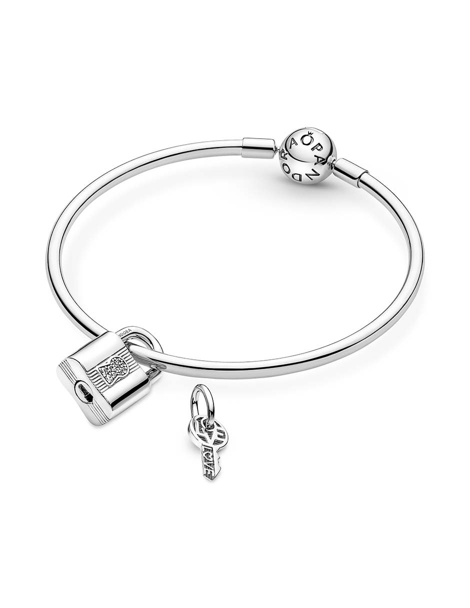 Charm de candado moments de plata P 925 zirconia cúbica 7