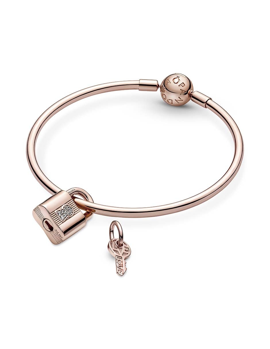 Charm de plata 14 K zirconia cúbica 7