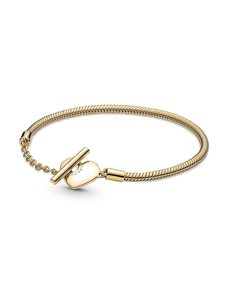 Brazalete de plata con acabado brillante