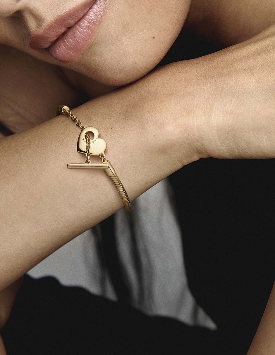 Brazalete de plata con acabado brillante 3