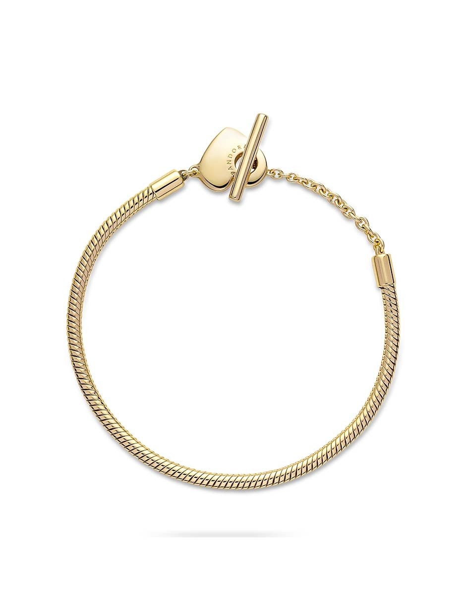 Brazalete de plata con acabado brillante 5